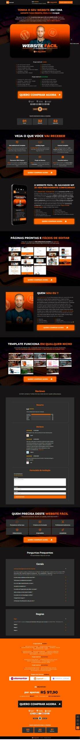 Website Facil El Salvador WP WordPress Elementor PRO min